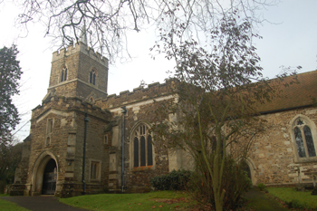 The church from the south-east January 2010